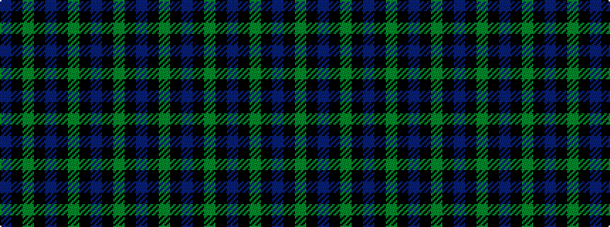 idealised woven sample of pattern BKGKBKGKBKGKB