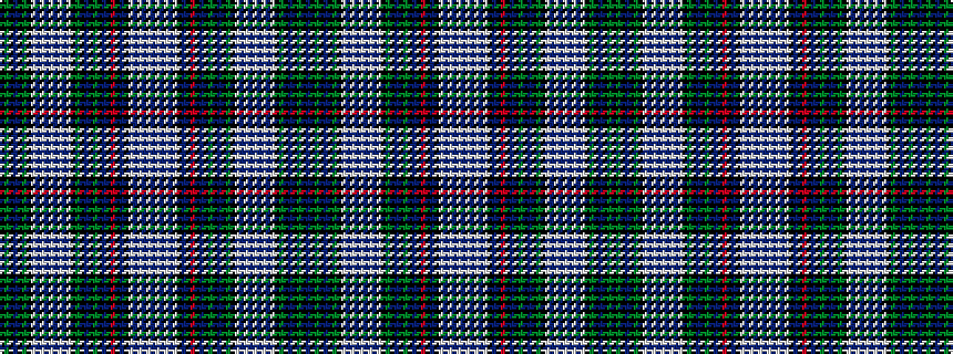 idealised woven sample of pattern BKGKBKGKWBWBWBWBWKGKBKGKBKRKBKWBWBWBWBWBWKBKRKBKGKBKGKWBWBWBWBWKGKBKGK