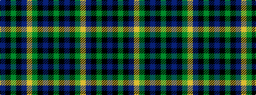 idealised woven sample of pattern BKGKBYGKBKG