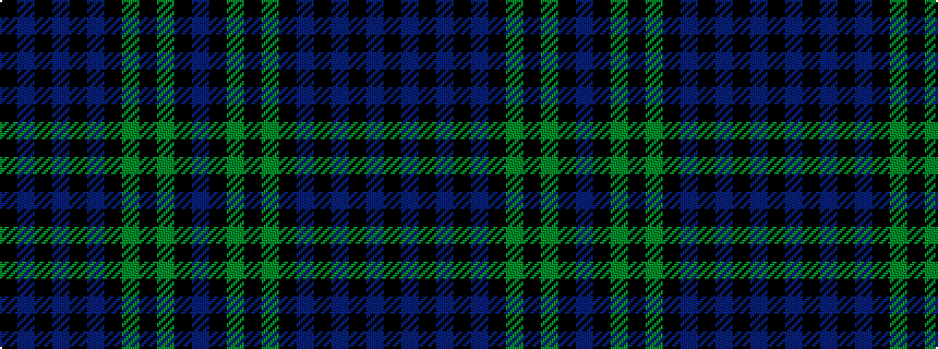 idealised woven sample of pattern BKGKGKBKBKBK
