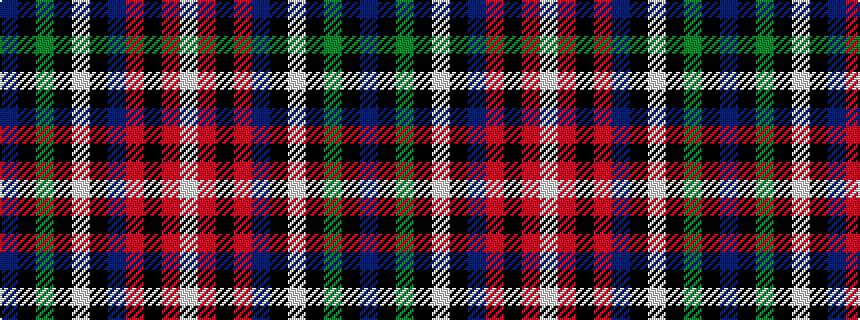 idealised woven sample of pattern BKGKWKBRKRW