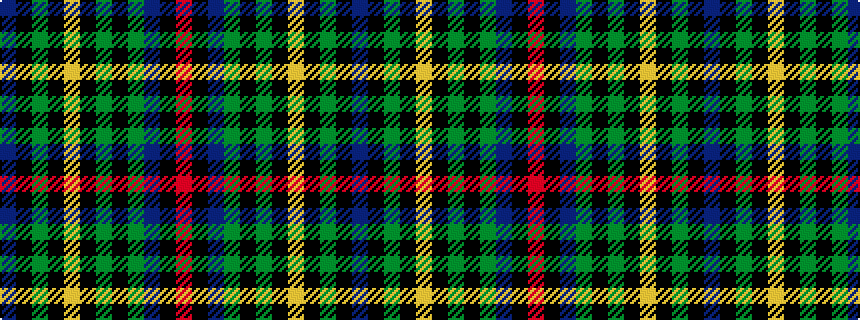idealised woven sample of pattern BKGKYKGKGBKR
