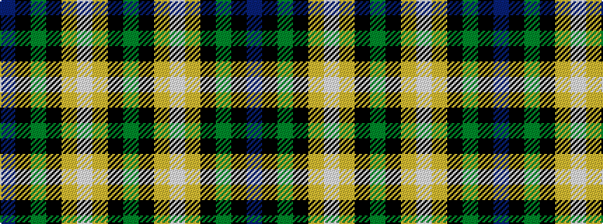 idealised woven sample of pattern BKGKYWYKG