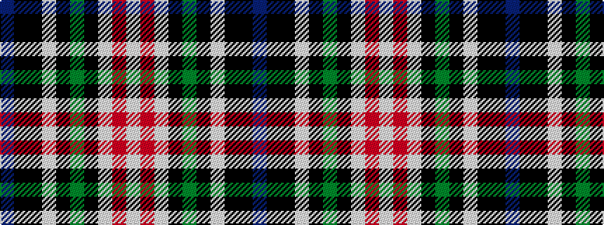 idealised woven sample of pattern BKKWKGKWRW