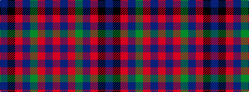 idealised woven sample of pattern BKRBGRBR