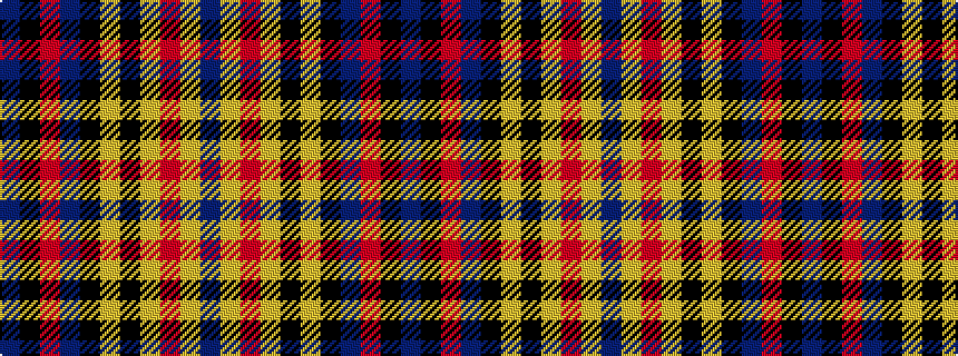 idealised woven sample of pattern BKRBKYKYRYB