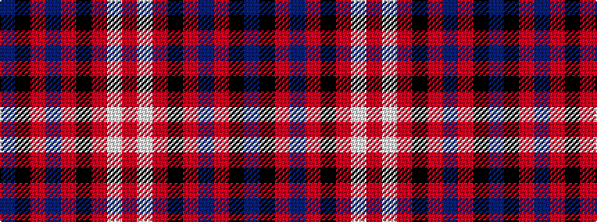 idealised woven sample of pattern BKRBRKRWR