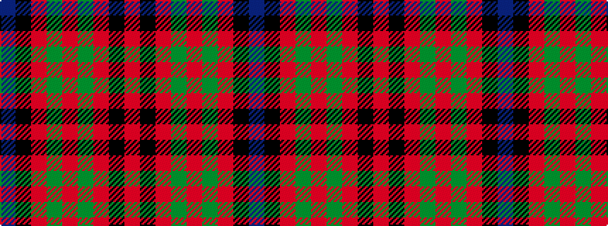 idealised woven sample of pattern BKRGRGRKR