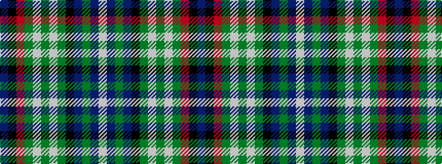 idealised woven sample of pattern BKRGWGWGKBGBW