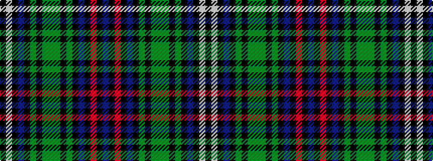 idealised woven sample of pattern BKRKBKGKGGGKGKBKWK