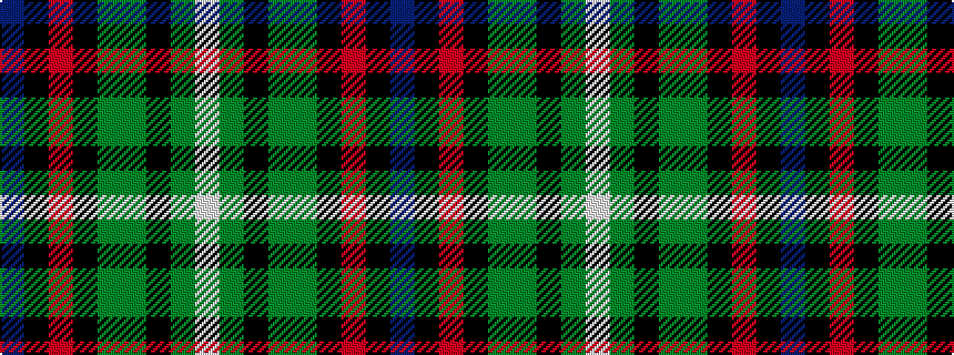 idealised woven sample of pattern BKRKGGKGW