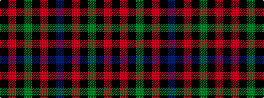 idealised woven sample of pattern BKRKGKRK