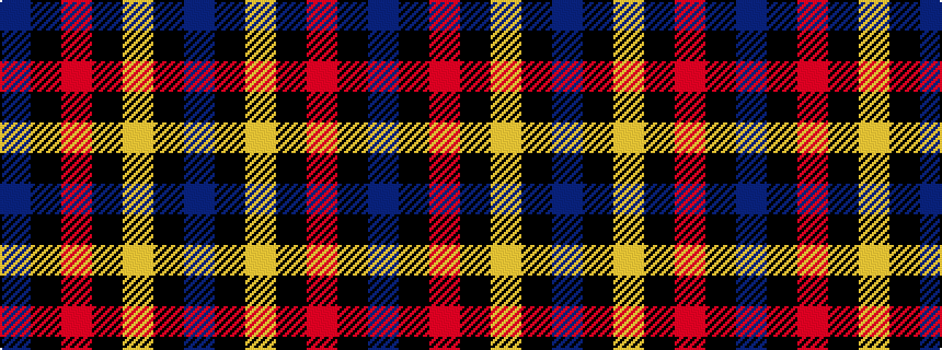 idealised woven sample of pattern BKRKYKB