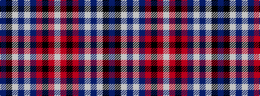 idealised woven sample of pattern BKWBWBRKRW