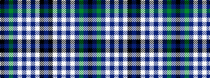idealised woven sample of pattern BKWBWBWBGBK