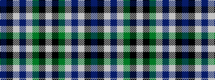 idealised woven sample of pattern BKWBWGKW