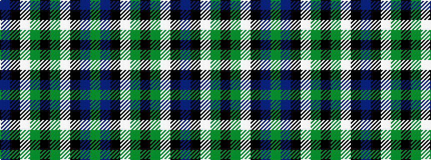 idealised woven sample of pattern BKWGKGWKBG