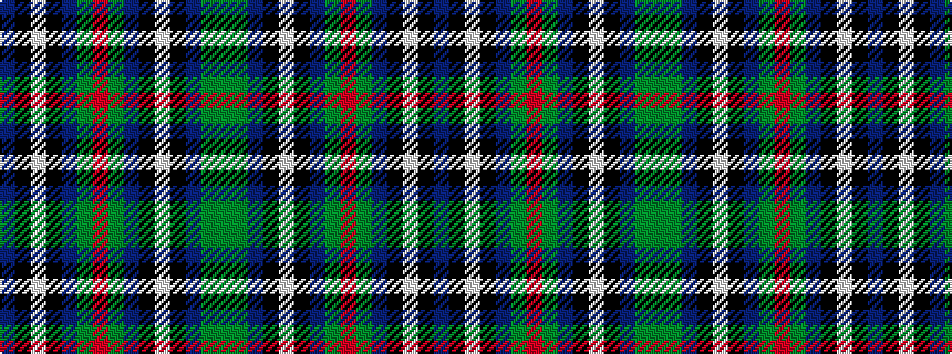 idealised woven sample of pattern BKWKBGRGBKWKBGG