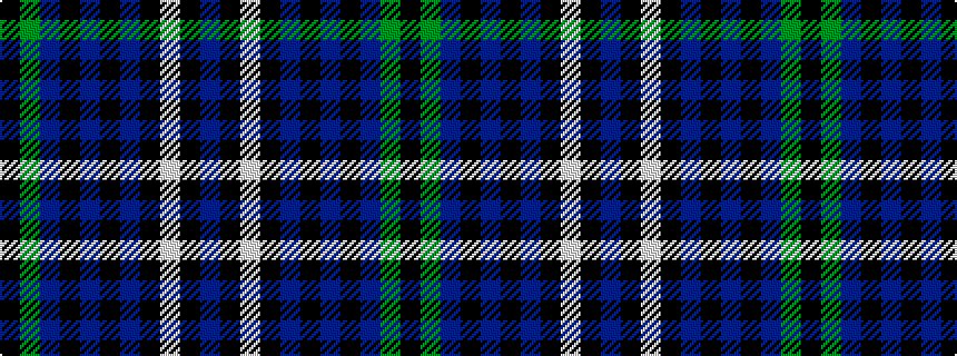 idealised woven sample of pattern BKWKBKBKBGK
