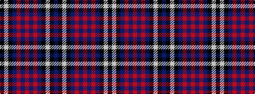 idealised woven sample of pattern BKWKBRBRBRBKWK