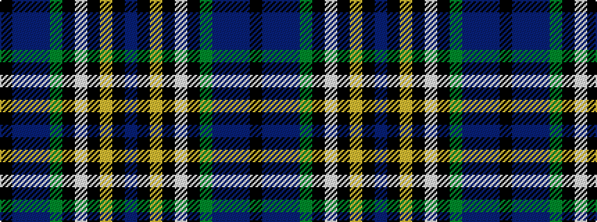 idealised woven sample of pattern BKYKWKGBBBK