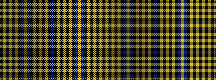 idealised woven sample of pattern BKYKYKYKBYBKYKYKYK