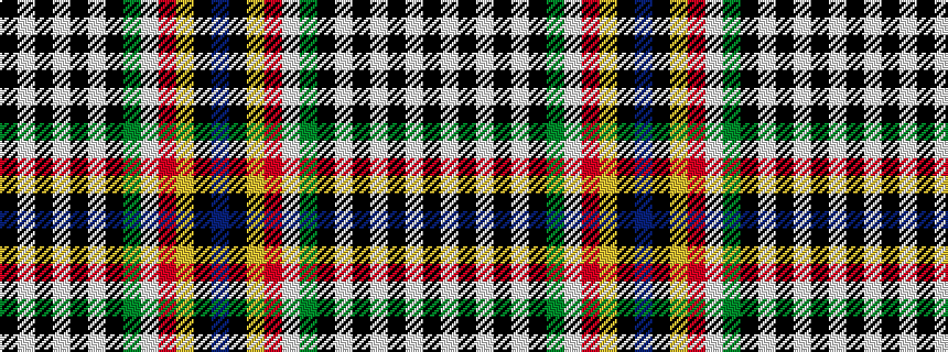 idealised woven sample of pattern BKYRWGKWKWKWK