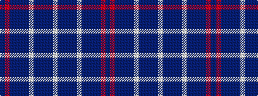 idealised woven sample of pattern BRBBBBWBBBBW