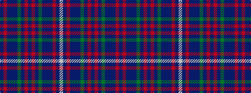 idealised woven sample of pattern BRBBBGBRBRBGBBBRBW