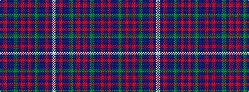 idealised woven sample of pattern BRBBGBRBRBGBBRBW