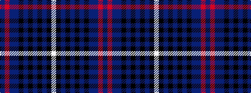 idealised woven sample of pattern BRBBKBKBKBKW