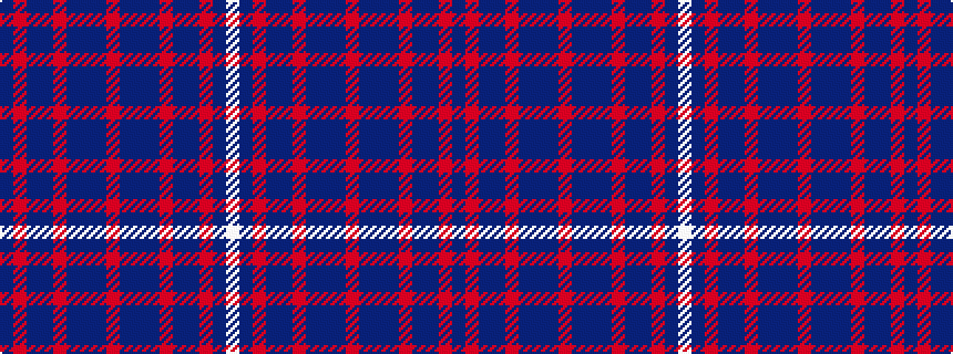 idealised woven sample of pattern BRBBRBBBRBBBRBBRBW