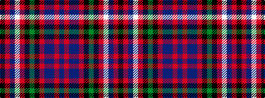 idealised woven sample of pattern BRBBRKGKRWBRK