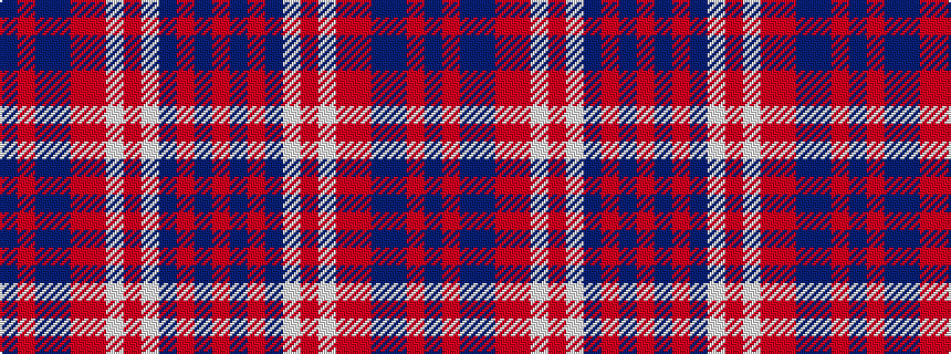 idealised woven sample of pattern BRBBRRWRWBRBR