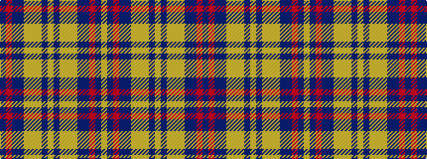 idealised woven sample of pattern BRBBYYYBYBYYYBBRBY
