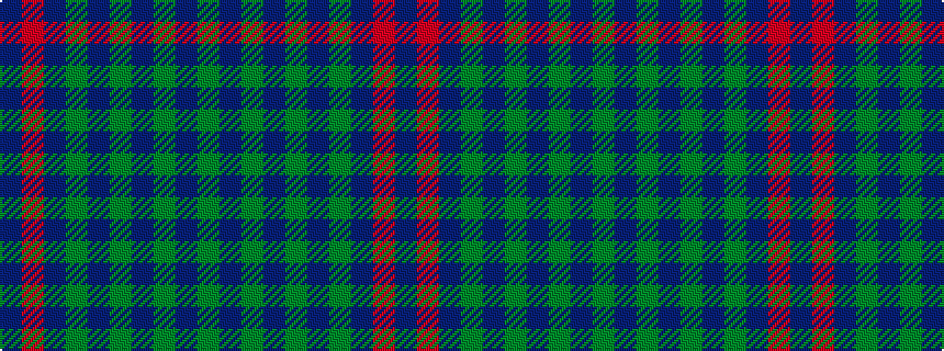 idealised woven sample of pattern BRBGBGBGBG