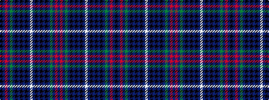 idealised woven sample of pattern BRBGBKBKBKBWBKBKBKBGBRBK