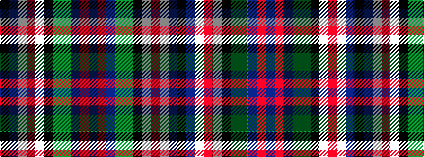 idealised woven sample of pattern BRBGGKWRWBK