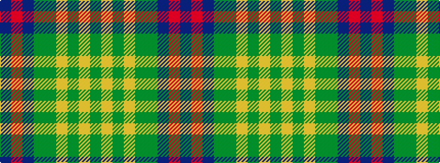 idealised woven sample of pattern BRBGGYGYG