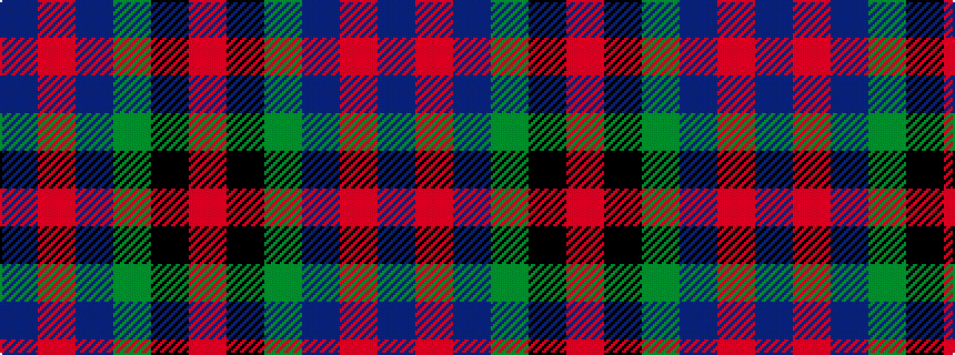 idealised woven sample of pattern BRBGKR