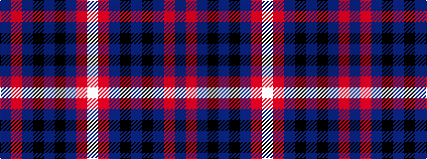 idealised woven sample of pattern BRBKBKBRW
