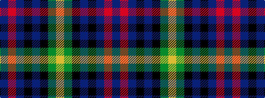 idealised woven sample of pattern BRBKBKGY