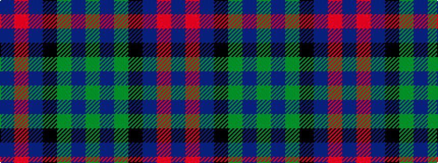 idealised woven sample of pattern BRBKGBG