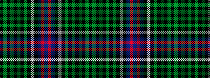idealised woven sample of pattern BRBKWKGKGKGKGK