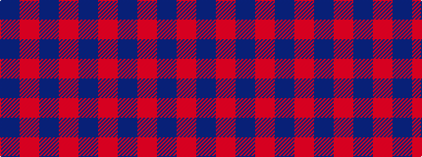idealised woven sample of pattern BRBRB