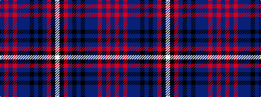 idealised woven sample of pattern BRBRBBBKBKBRKW