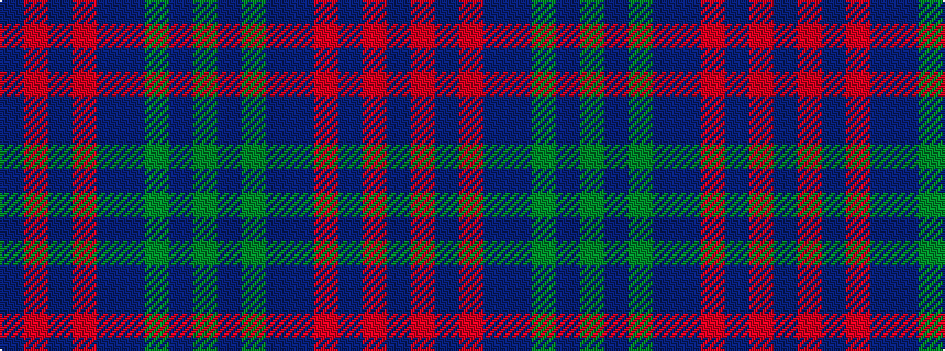 idealised woven sample of pattern BRBRBBGBG