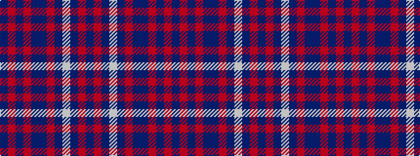 idealised woven sample of pattern BRBRBBRBWBRB