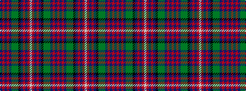 idealised woven sample of pattern BRBRBGGGKBRBRWRBRBKGGGBRBR