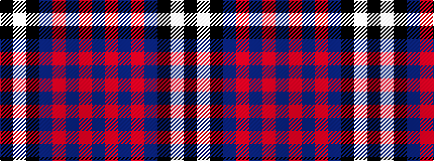 idealised woven sample of pattern BRBRBKWK
